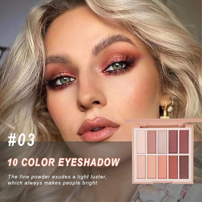 Neutral Natural Eye Shadow Palette,Matte Nude Pink Brown Naked Cream Eyeshadow Palette,Make Up Pallets for Women Natural Eyeshadow for Eyes Long Lasting Naturing-Looking