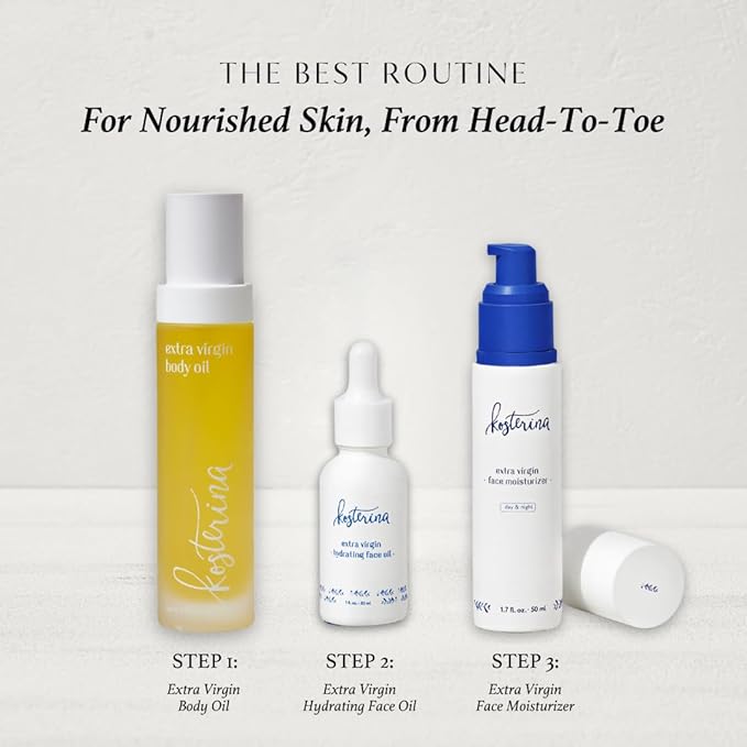 Kosterina - Extra Virgin Daily Face Moisturizer – Hydrating & Soothing Natural Face Cream with High Antioxidants, Olive Oil, Squalene | 1.7 oz (50ml)