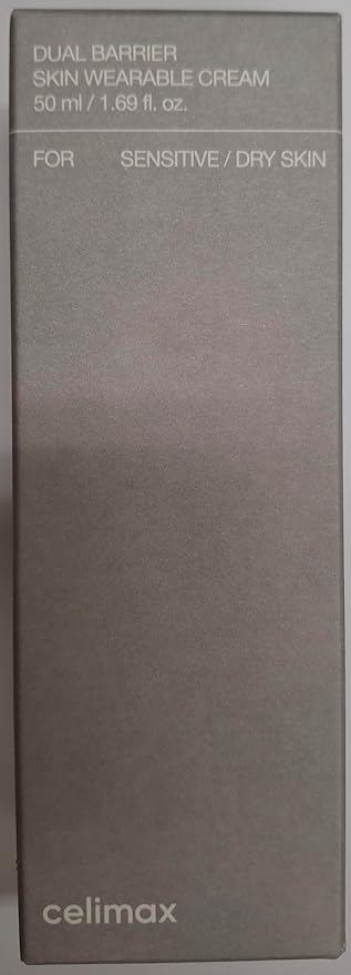 celimax Dual Barrier Skin Wearable Cream | Long Lasting Cream Face Moisturizer with Ceramides, Hyaluronic Acid, Moisturizing, Hydrating, Soothing, Repairing, Day & Night Cream, 50ml