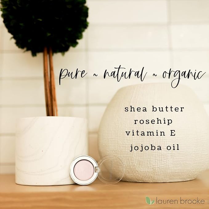 Lauren Brooke Cosmetiques Cream Eyeshadow | Natural Organic Eye Makeup, Richly Pigmented Creme Eyeshadow For Women (Fairy Wings Shimmer)