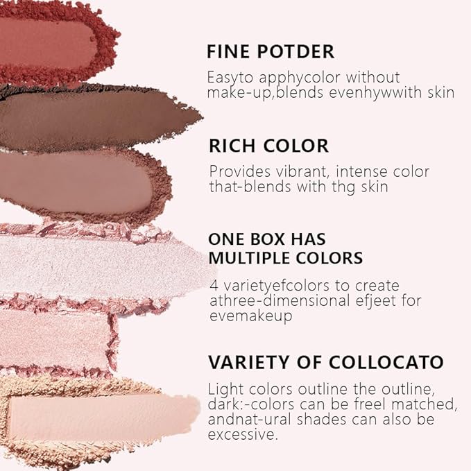 12Colors Eye Shadow Palette With Mirror and Brush,Nude Pink Brown Neutral Natural Eyeshadow Palette,Long Lasting Waterproof Travel Size Makeup Pallete