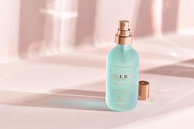 Averr Aglow Opulent Hydration Dew – Daily Face Mist & Moisturizer – Natural Mineral-Infused Hydrating Skincare – 4fl oz/120 ml