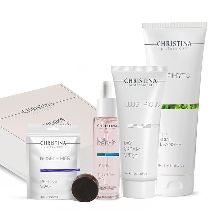 -CHRISTINA- Christmas Gift Box #6 | Cleanser Serum Peeling Soap Day Cream SPF50