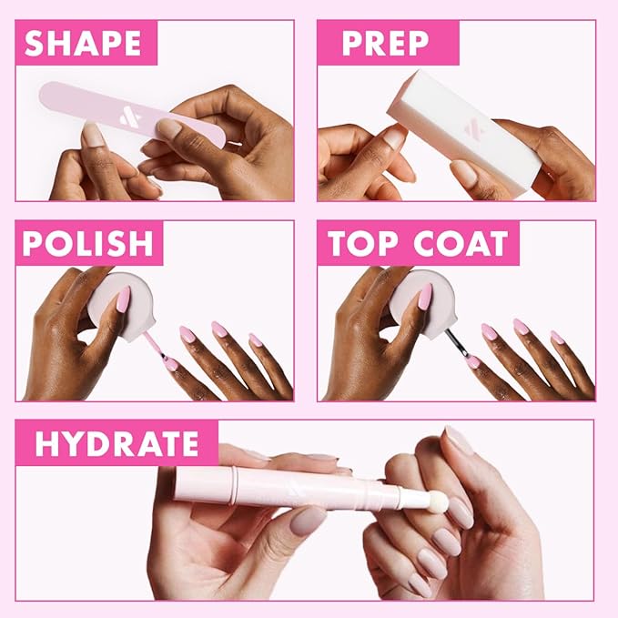 Olive & June Long Lasting Nail Polish | Plump, Gel-Like Finish No Lamp Needed | Lasts up to 10 days | Salon-Quality Color at Home | 15-Free, Vegan & Cruelty-Free Chip-Resistant Shine | SE Bubbly Pink