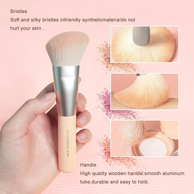 Makeup Brush Set, 8 Piece Cosmetic Brushes with Delicacy Case