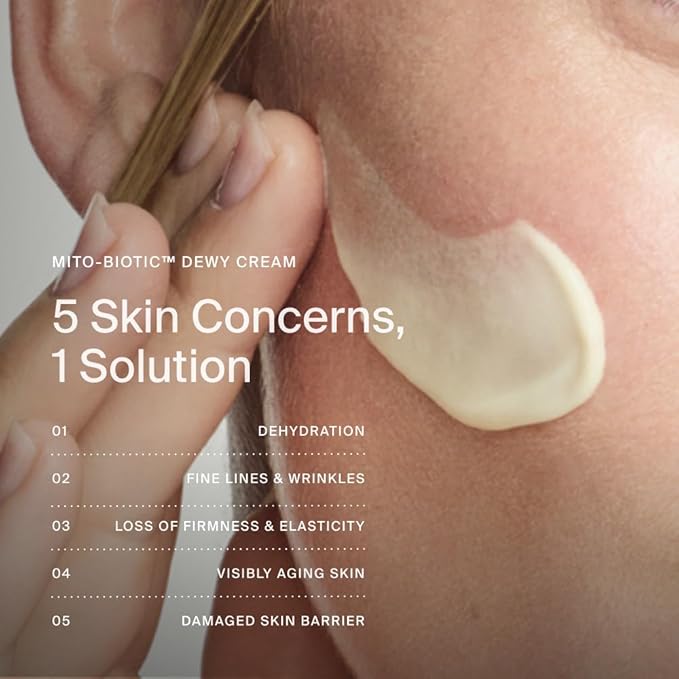 Timeline Mito-Biotic™ Travel Size Dewy Cream Lightweight Moisturizer With Peptides to Hydrate, Plump & Protect Dry Skin - .51 Fl Oz