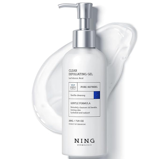 Peeling Gel for Face: Purifying Exfoliating Face Wash | Pore Cleanser with Gentle PHA & AHA, Niacinamide - Smoothing Skin Blackhead Refining Deep Cleansing Moisturizing | 7.04 OZ