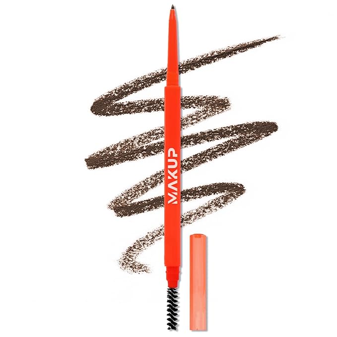 Makup Beauty Skinny Brow - Ultra Thin Eyebrow Pencil, Waterproof, Precise Micro Brow Pencil creates Hair-like Strokes for Full, Natural Brows Medium Dark Brown (Brunette)