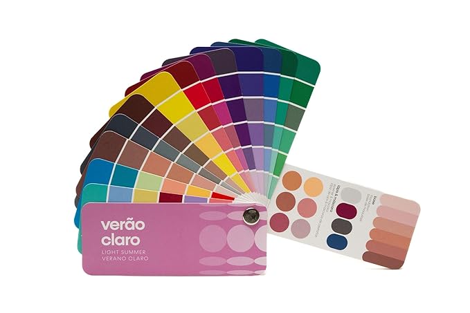 Multilingual Light Summer Palette Color Fan by Studio Immagine, Personalized Color Guide for Cost Saving, Smart Shopping, Outfit & Wardrobe Planning; Verano Claro/Verao Claro