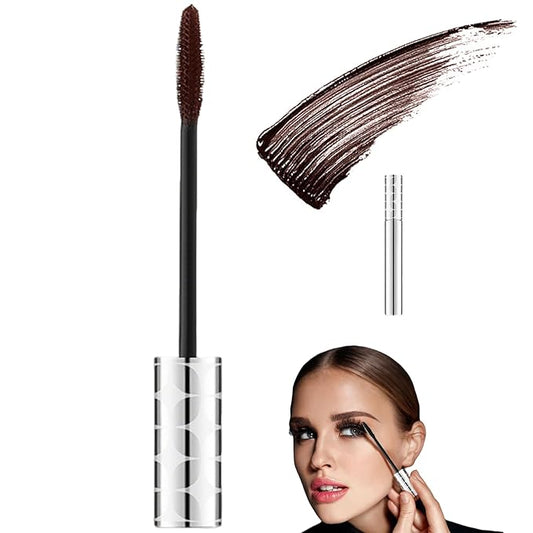 Mascara for Older Women 60 Plus, Mascara Volume and Length for Mature Women with Thinning Lashes, Non Clumping Waterproof Long Wear (Brown*1)