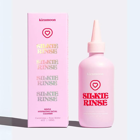 Kiramoon Face Wash Silkie Rinse Hydrating Gentle Face Cleanser for Dry or Sensitive Skin - Hydrating Makeup Remover & Face Wash w/Ceramides & Squalane