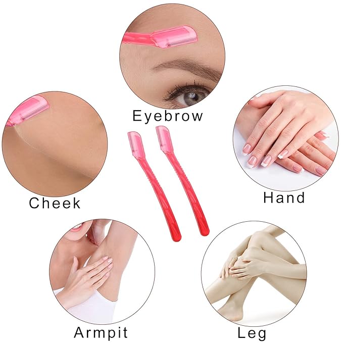 Real Perfection Makeup Brush Set 16 Pcs with 1 Eyebrow Razor Premium Synthetic Foundation Powder Concealers Eyeshadow Blush Makeup Brushes Make up Brushes Kit (White)