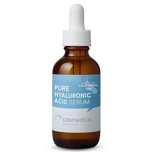 Hyaluronic Acid Serum for Skin 100% Pure Anti Aging Intense Hydration Moisture Non greasy Paraben free, Wrinkle Reducing and Brightening Serum (Pro Formula) 2oz