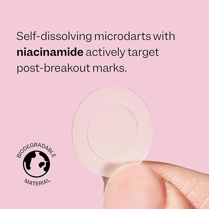 Peach Slices - Dark Spot Microdarts (9 ct) - Reduces Discoloration & Redness - Post-Pimple Patches - Niacinamide, Vitamin C, Hyaluronic Acid & Cica - Vegan & Cruelty Free - Korean Skin Care & Beauty