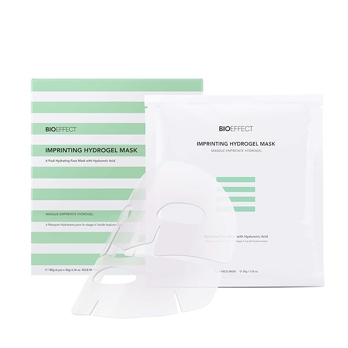 Bioeffect Imprinting Hydrogel Facial Skincare Mask with Hyaluronic Acid, Deeply Moisturizing, Skin Plumping and Fast Absorbing, a Hydrogel Sheet Mask Beauty Treatment, Alcohol-free