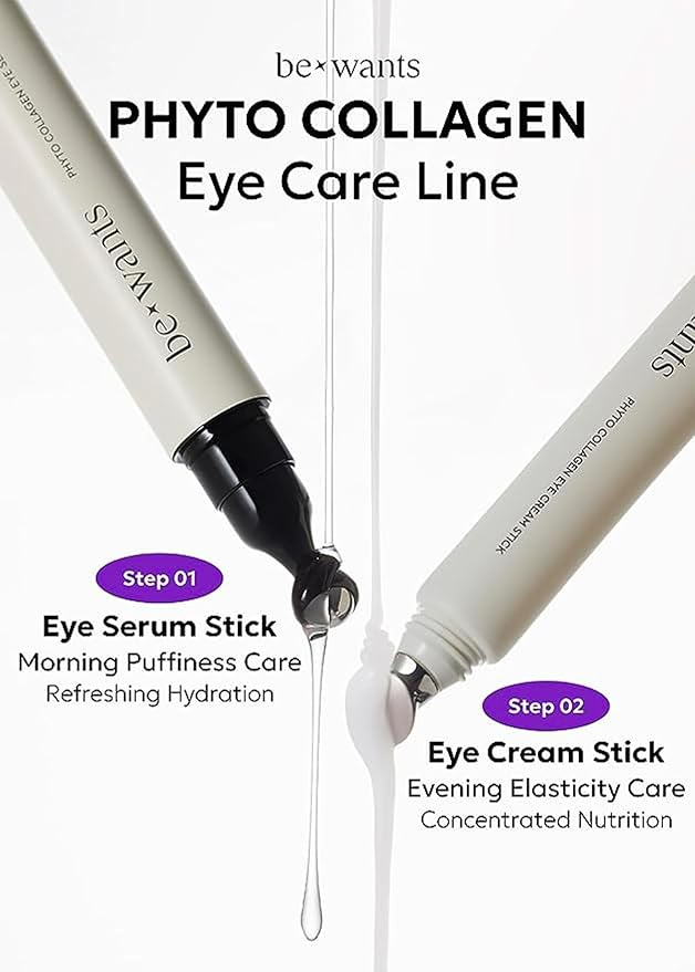 Bewants under eye cream for dark circles, cream stick for puffiness, bags, and wrinkles, Korean skincare solution for tired skin around the eyes (1 Pack)