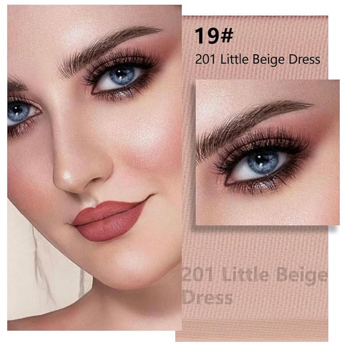 Light Smoked Beige Matte Single Eyeshadow Makeup Palette - Natural Single Matte Eye Shades | Creamy Pressed Powder for Easy Blending | Mini Travel Palette for Women | Everyday Eyeshadow Makeup