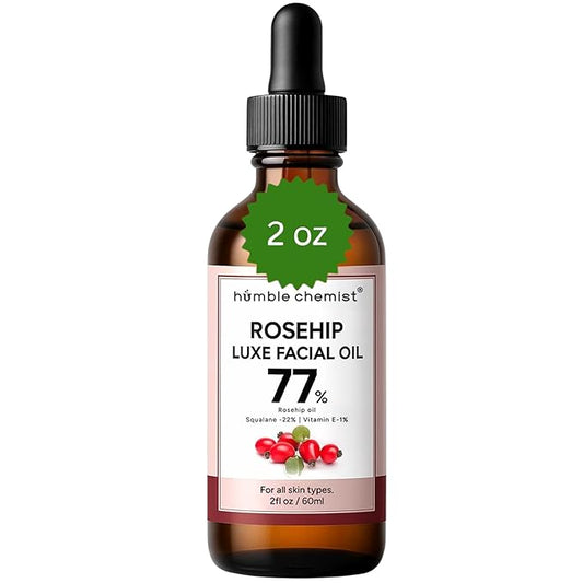2in1 Rosehip Luxe Face Oil, 77% Rosehip Oil with Squalane and Vitamin E