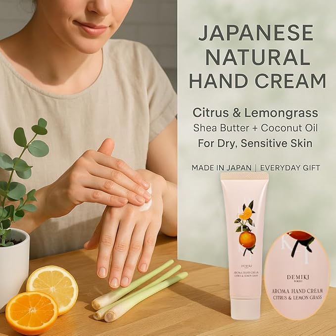 Shea Butter Hand Cream for Dry Cracked Hands,Japanese Skin Care Hand Lotion with Shea Butter, Coconut Oil, Hand Cream for Women,Travel Essentials,Travel Size 2pcs/50gx2/1.7fl.ozx2