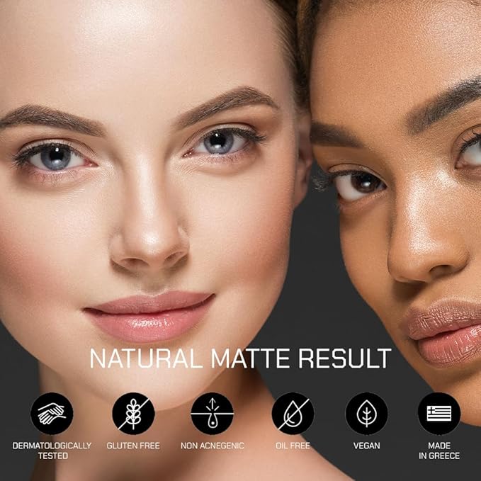 Radiant Professional Natural Fix All Day Matte Cream Foundation - Long Wear High Coverage Face Makeup Foundation With SPF 15 - Oil Free Matte Finish - For All Skin Types-1.01 oz. (3A Peanut)