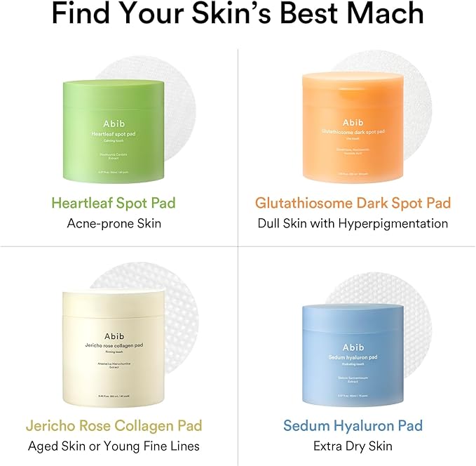 Abib Heartleaf Spot Pad Calming Touch 80pads 5.07 fl.oz. | Korean Acne Soothing Toner Pads for Face, Cleansing, Disposable, Exfoliant, Skin Care