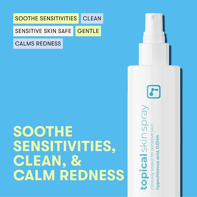 BRIOTECH Topical Skin Spray, Hypochlorous Acid for Sensitive Skin, HOCl Facial Mist, Full Body Support Against Irritation, Calm Redness, Soothe Foot & Scalp, 1 Gallon Refill (4 Pack)