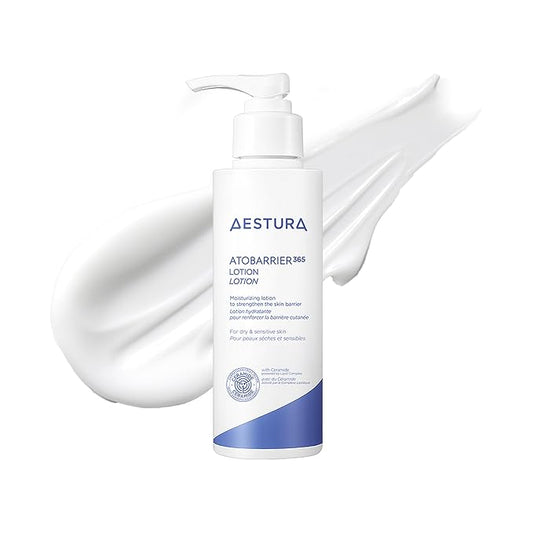 AESTURA ATOBARRIER365 Lightweight Korean Face Moisturizer with Ceramides | Strengthens Barrier, Fast-Absorbing Hydration, Suitable for Dry, Normal & Sensitive Skin, 90ML / 3.04 fl. Oz.