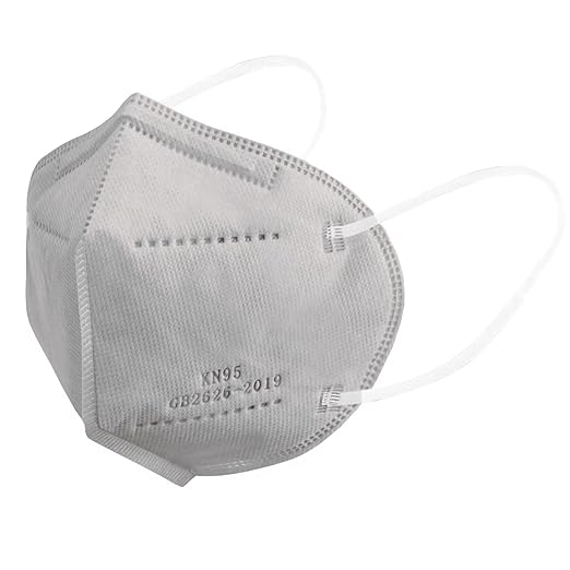 Grey KN95 Face Masks 100 Pack Breathable Disposable Face Masks