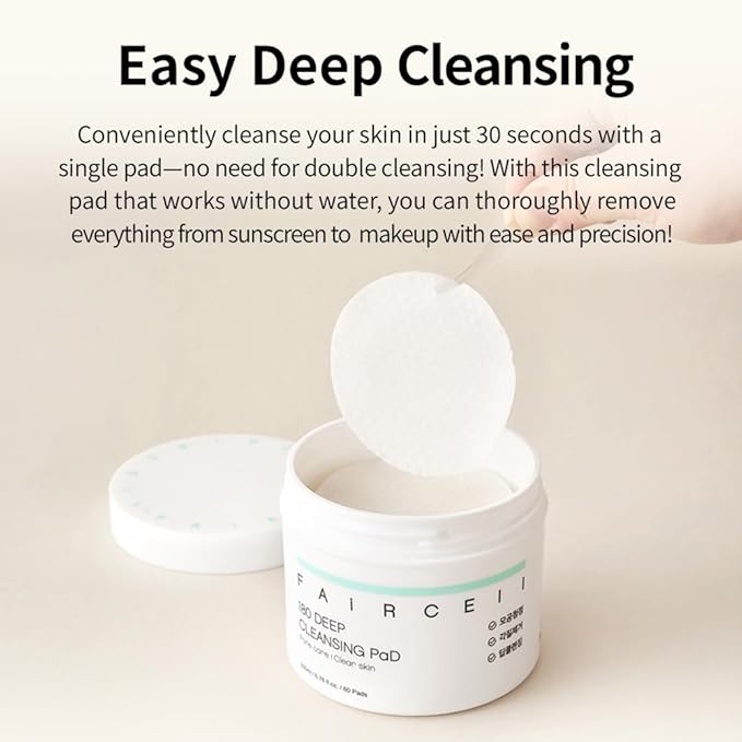 faircell Ultra Soft Cleansing Pads for Face Gentle Exfoliating Dual Texture Cotton Pads for Sensitive Skin with Vitamin C Lotus Extract Daily Makeup Remover Cotton Rounds