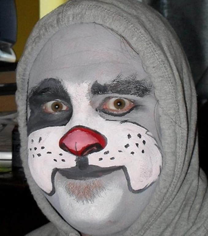 Go Ho 6 Colors Grey Face Body Paint,Cream Washable Formula Face Painting for Halloween Cosplay,Body Paint SFX Makeup Palette,Professional Face Paint Gray Vampire Zombie Makeup