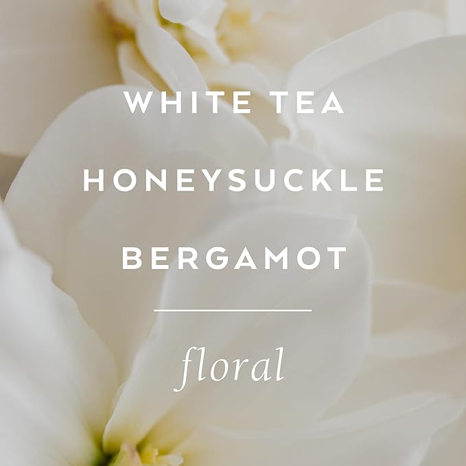 LOLLIA Dream Shower Gel, 8 fl oz, White Tea & Honeysuckle, Luxury Shea Moisture Hydrating Women's Body Wash, Delicate & Relaxing Scented Bath Soap for Self Care