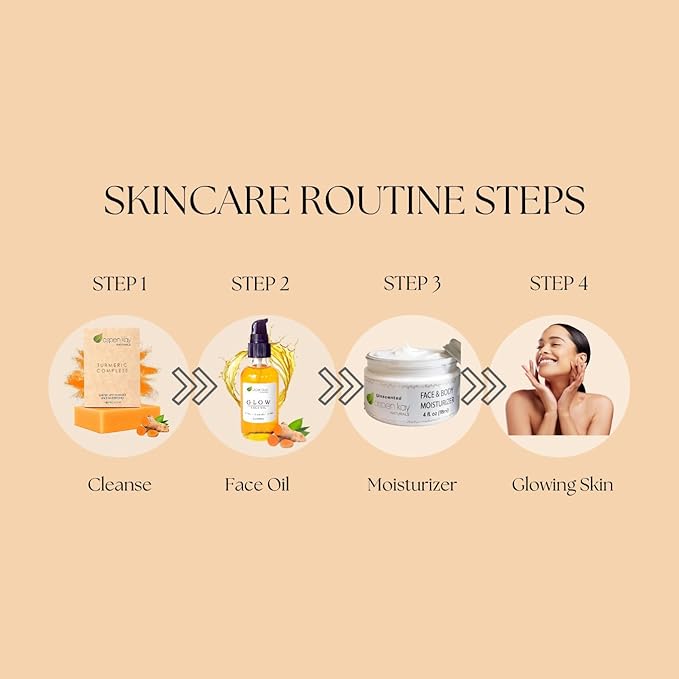 Aspen Kay Naturals Glow - Turmeric & Rosehip Face Oil, Natural & Organic Face Moisturizer with Turmeric, Camellia, Sea Buckthorn and Chamomile - Facial Serum - 2 oz