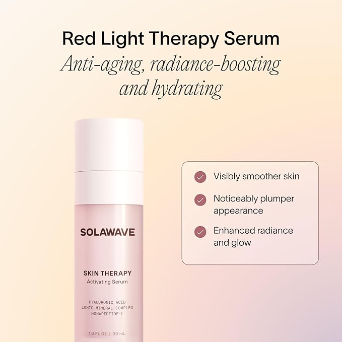 SolaWave Skin Therapy Activating Serum with 1 Refill | Enhance Red Light Therapy Wand Results | Hydrating Skincare for Microcurrent Galvanic Current