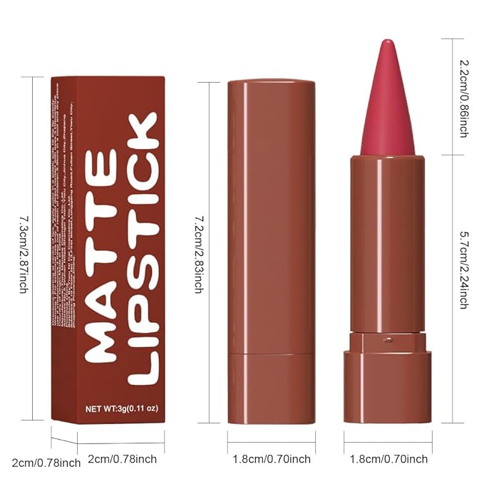 Nude Lipstick Lip Liner Matte Sets,Light to Dark High Pigmented Velvet Lipstick Lipliner for Daily Makeup,for Women Long Lasting Waterproof 24 Hours Lip Stick Lip Stain Makeup Gift Sets