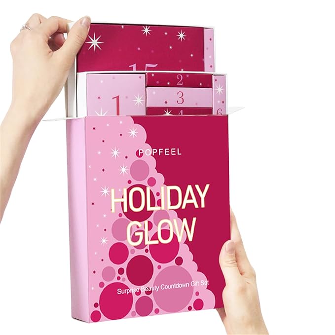 Makeup Advent Calendar 2025, 24 Days Christmas Gifts forTeenage Girls Women All in One Makeup Kit Surprise Gift Christmas Countdown Calendar Gifts with Eyeshadow Palette Lipstick Foundation Eyebrow