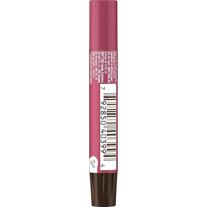 Burt's Bees Shimmer Lip Tint Set, Tinted Lip Balm Stick, Moisturizing for All Day Hydration with Natural Origin Glowy Pigmented Finish & Buildable Color, Fig (4-Pack)