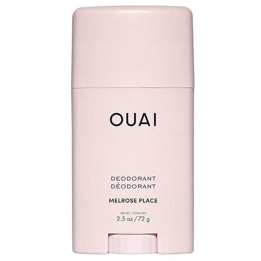 OUAI Aluminum Free Deodorant - Women's Deodorant with 24-Hour Odor Control & Invisible Application - Enriched with Notes of Rose, Berry, Lychee & Pink Peppercorn - Melrose Place (2.5 oz)