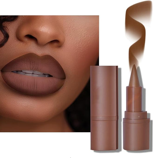 2-in-1 Gradient Lip Liner and Lipstick Lip Combo Set - Achieve Flawless Contour and Gradual Ombre Effect with Easy-to-Use Crayon Form and Cone Tip - Non-Smudging, Long-Lasting (01# Milk Tea, 1)