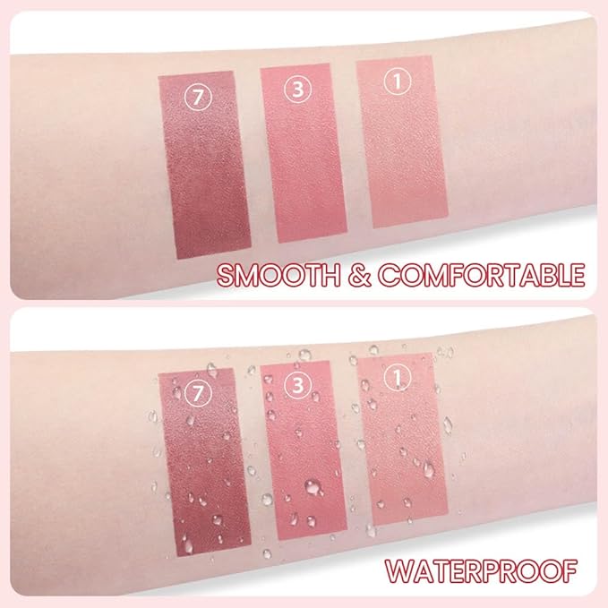 BINGBRUSH Crayon Matte Longwear Lipstick Pack Set,Moisture Smooth Color Stick Ultimate Lip Crayon for Makeup Collection - Waterproof Velvet Lipgloss (3pcs 01#&03#&07#, 3 Count (Pack of 1))