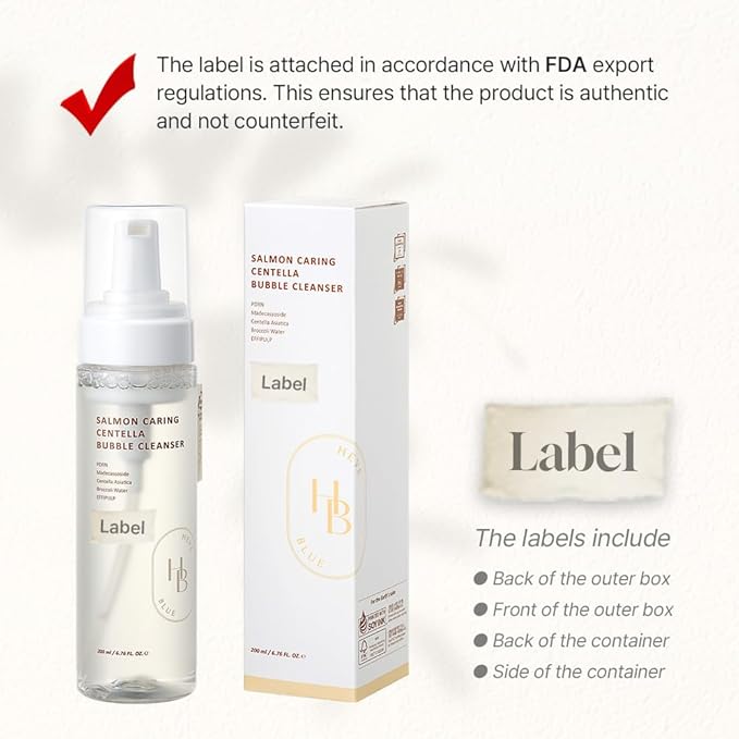 Salmon Caring Centella Bubble Cleanser - Salmon PDRN, pH 5.5, Salmon Egg Extract, Centella, Moisturizing, Balancing, Pore Cleansing, Low Irritation, Hypoallergenic, Sensitive Skin