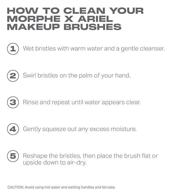 Morphe x Ariel Cheek Essentials Duo - Makeup Brush Set Including A58 Signature Cream Contour & A22 Blush Brushes for Seamless Definition and Color Application (2 Piece Set)