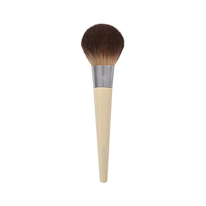 EcoTools Full Powder Brush, Fluffy Makeup Brush For Loose & Pressed Powder, Best For Setting Makeup, Large Brush Head With Soft, Synthetic Bristles, Eco-Friendly & Cruelty-Free, 1 Count