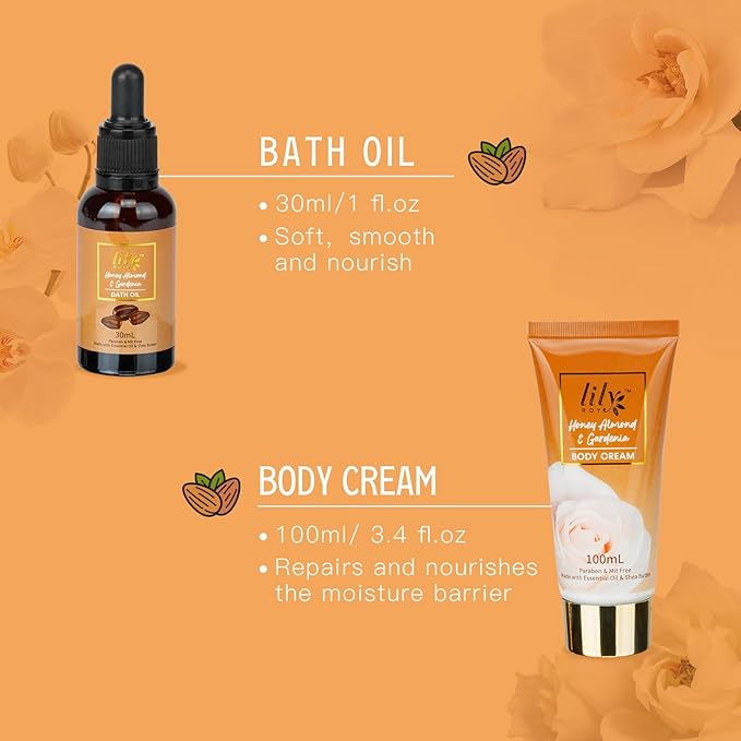 Mothers Day Gifts for Mom - Luxury 10-Piece Honey Almond Bath & Body Gift Set for Women, Spa Gift Basket, Pampering Bath Set with Bath Bomb | Christmas Birthday, Perfect Holiday Gift for All Occasion