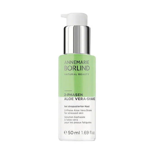 ANNEMARIE BÖRLIND - 2 Phase Aloe Vera Shake - Hyaluronic Acid + Aloe Vera + Black Currant Seed Oil For Soothed Skin - Soothing, Relaxing, Nourishing - 50ml