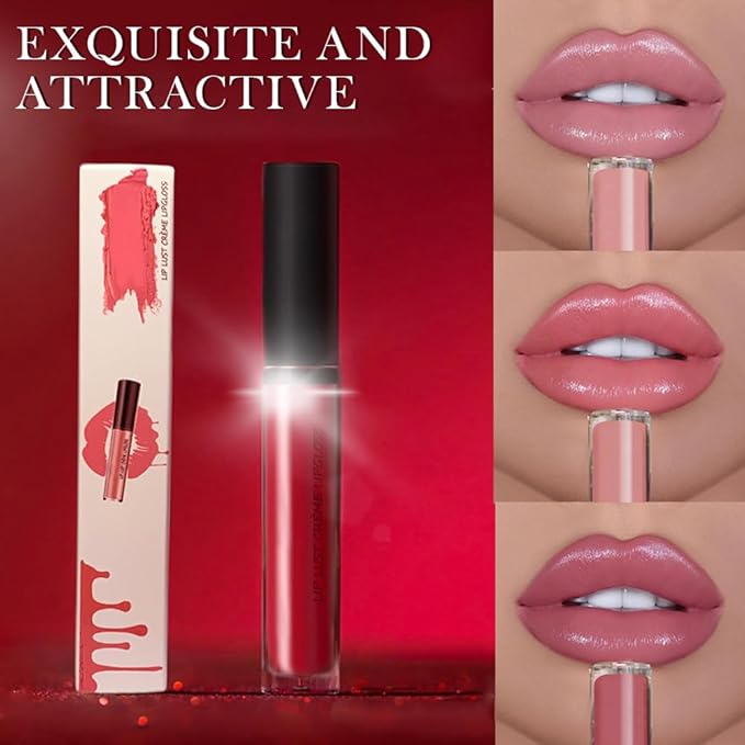 12 Colors Cream Texture Lipstick, 2026 Upgrade 12 Colors Lips Staining Lip Oil Long Lasting Lip Gloss Natural Non-Stick Non-Fading Liquid Lipstick, Hydrating Lip Tint Waterproof LipStain (#1)