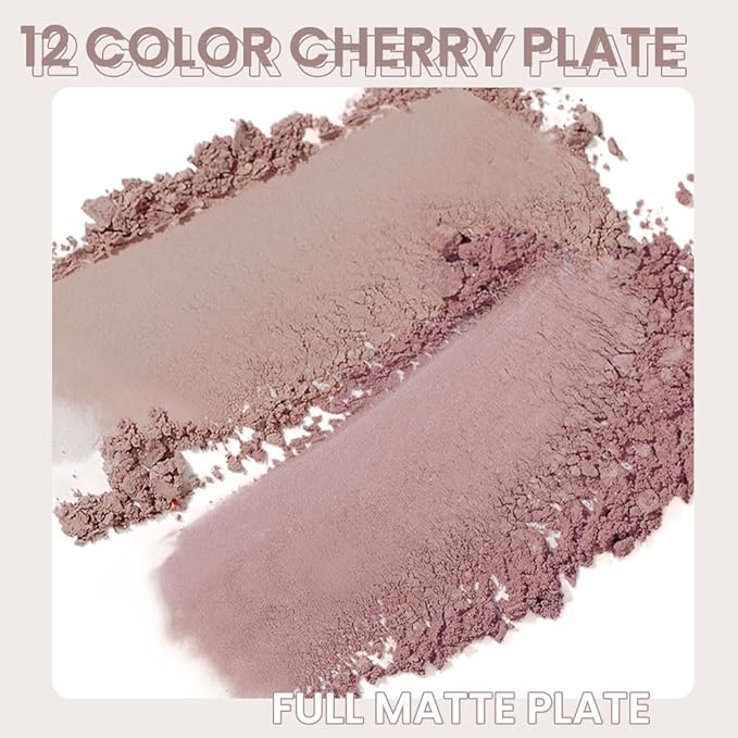 AMY'S DIARY 12Color Light Pink Purple Eyeshadow Palette, Long-Lasting, and Highly Pigmented. Elevate Your Eye Makeup– Unleash Your Unique Style (08#)