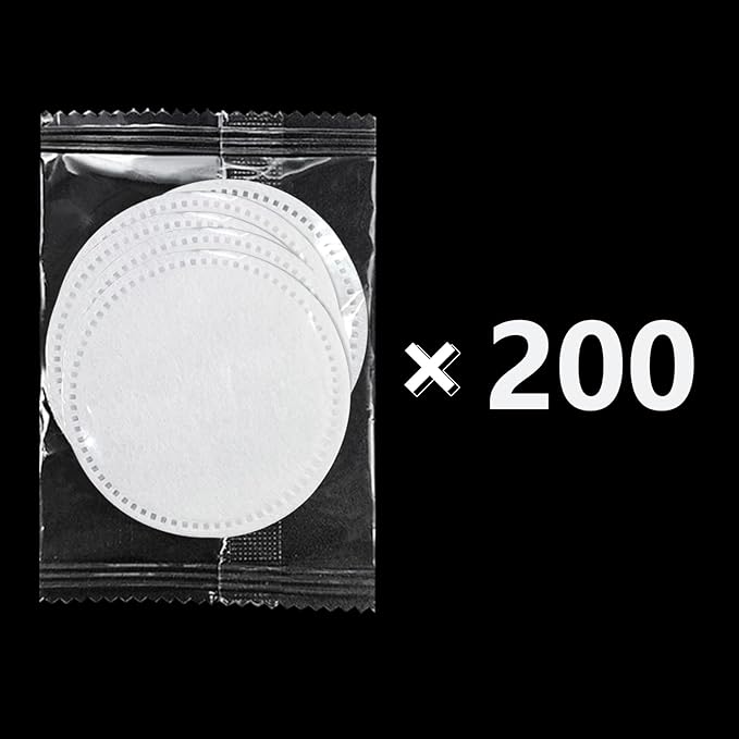1000 Pcs Individually Wrapped Cotton Pads,Individually Wrapped Cotton Rounds,Natural, Disposable, Round,Cotton Face Pads Personal Care Kit Sachet Wrap (5 Pcs/Set, 200 Sets，in Total 1000 pcs)