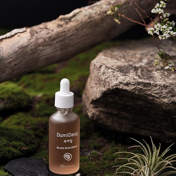 Black Bean Serum - Korean Traditional Vegan Skincare Formula, Anti-Aging and Elasticity with Fermented Black Bean Extract, Vegetable Collagen and Carrot Extract, 50mL | 1.69fl.oz.