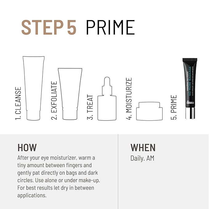 Dr. Brandt Needles No More, No More Baggage - Minimizes Under-Eye Bags, Puffiness & Dark Circles - 0.23 oz