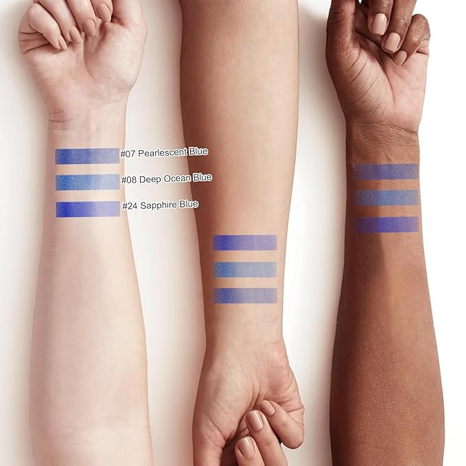 3 Colorful Eyeliner Pen Set, Eye Shadow Pencil, Pearl Eyeliner Kit Metallic Glitter Colored Eye liner for Women Eye&Lip Liner Professional Waterproof Eye Makeup (3PCS D)